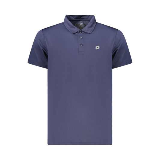 Lotto Blue Polyester Polo Shirt - Short-Sleeved