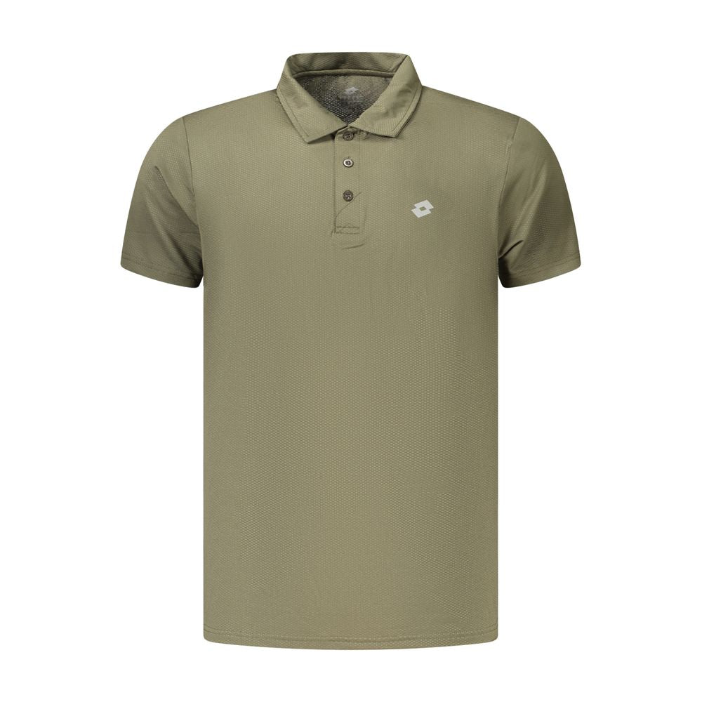 Lotto Green Polyester Polo Shirt for Men