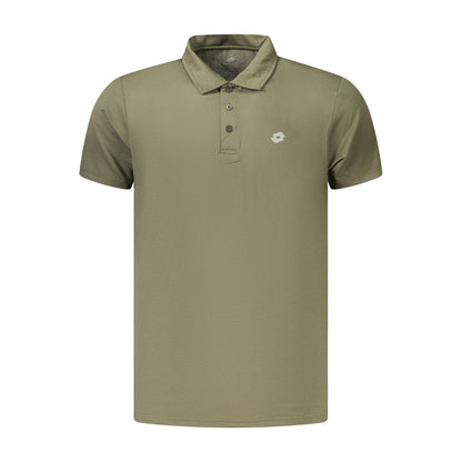 Lotto Green Polyester Polo Shirt for Men