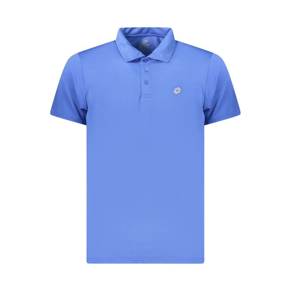 Lotto Blue Polyester Polo Shirt - Men’s Short-Sleeved