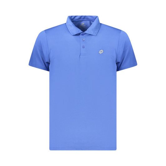 Lotto Blue Polyester Polo Shirt - Men’s Short-Sleeved