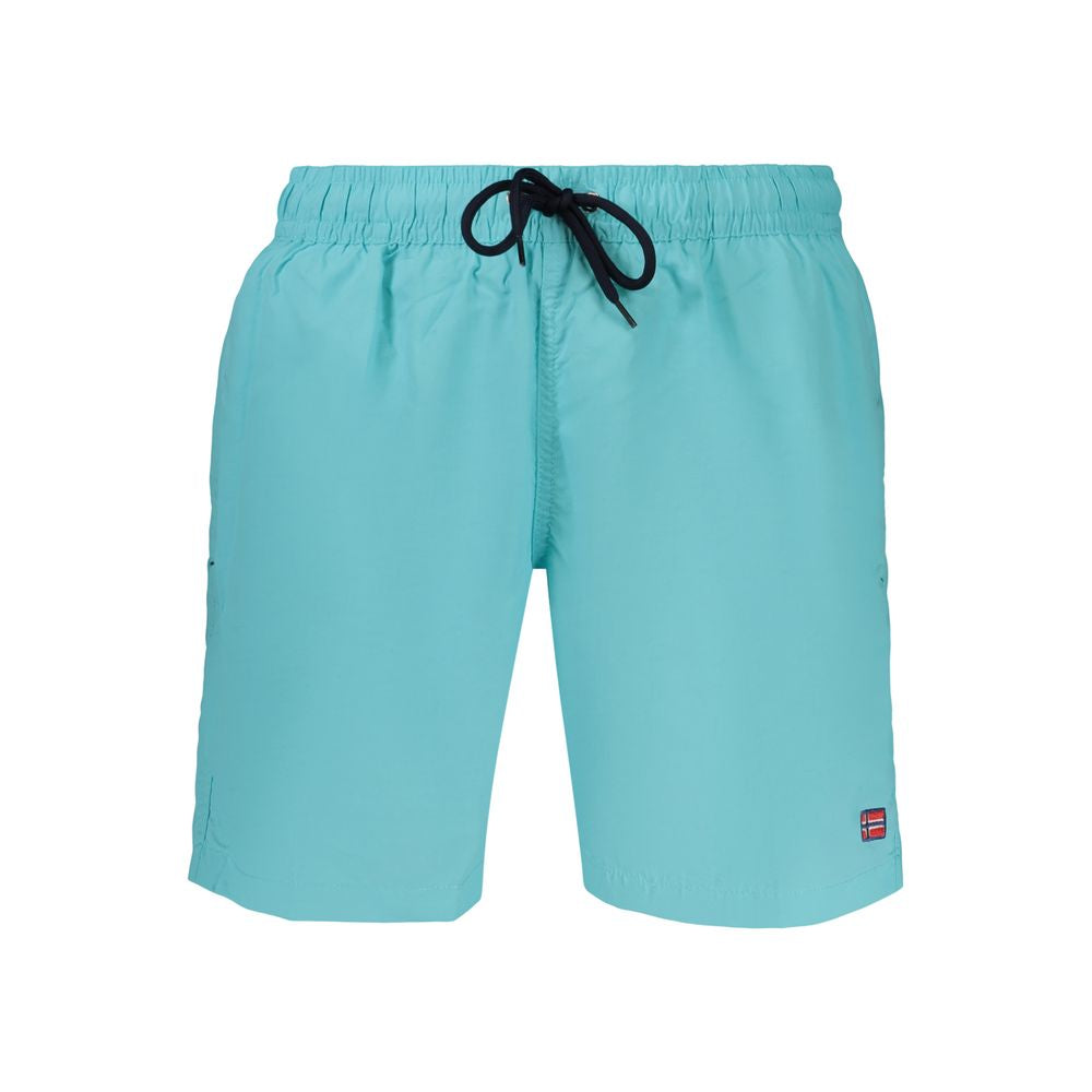 Norway 1963 Light Blue Men's Swim Shorts with Pockets