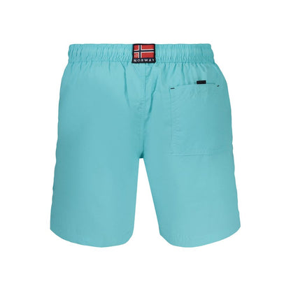 Norway 1963 Light Blue Men's Swim Shorts with Pockets