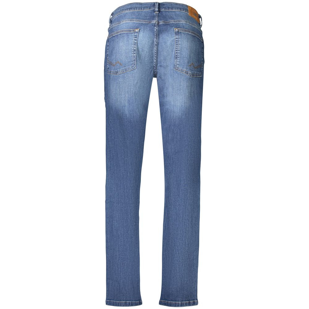 Norway 1963 Men's Blue Cotton Denim Jeans - Regular Fit