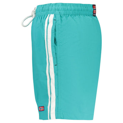 Norway 1963 Blue Swim Shorts for Active Men