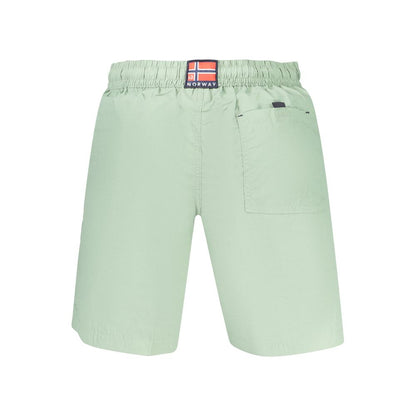 Norway 1963 Green Swim Shorts with Adjustable Drawstring