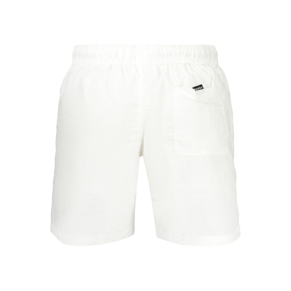 Lotto White Polyamide Men's Swim Boxers