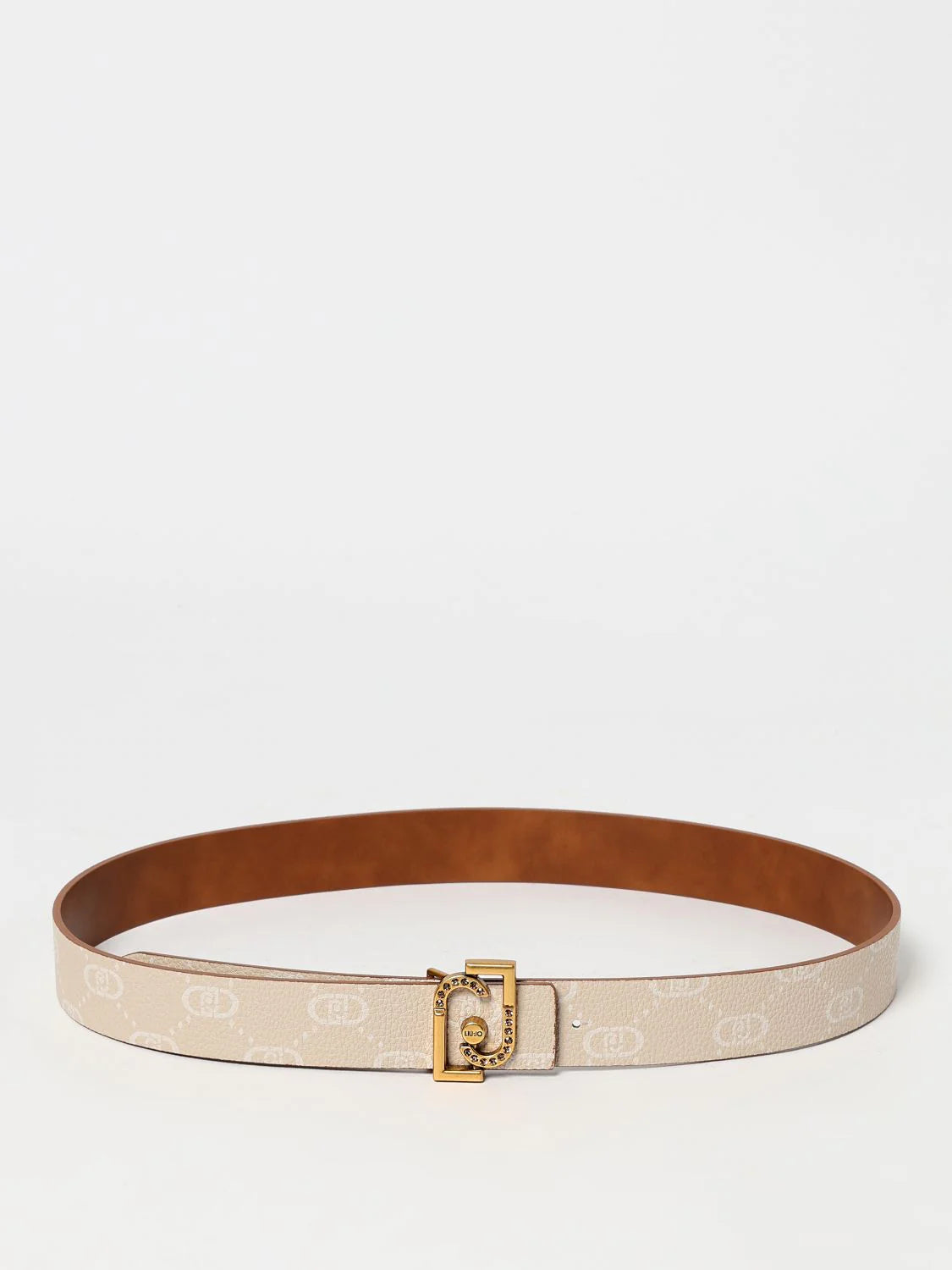 Liu Jo Beige Leather Regular Belt - Size L