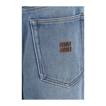 Miu Miu Blue Relaxed Fit Jeans