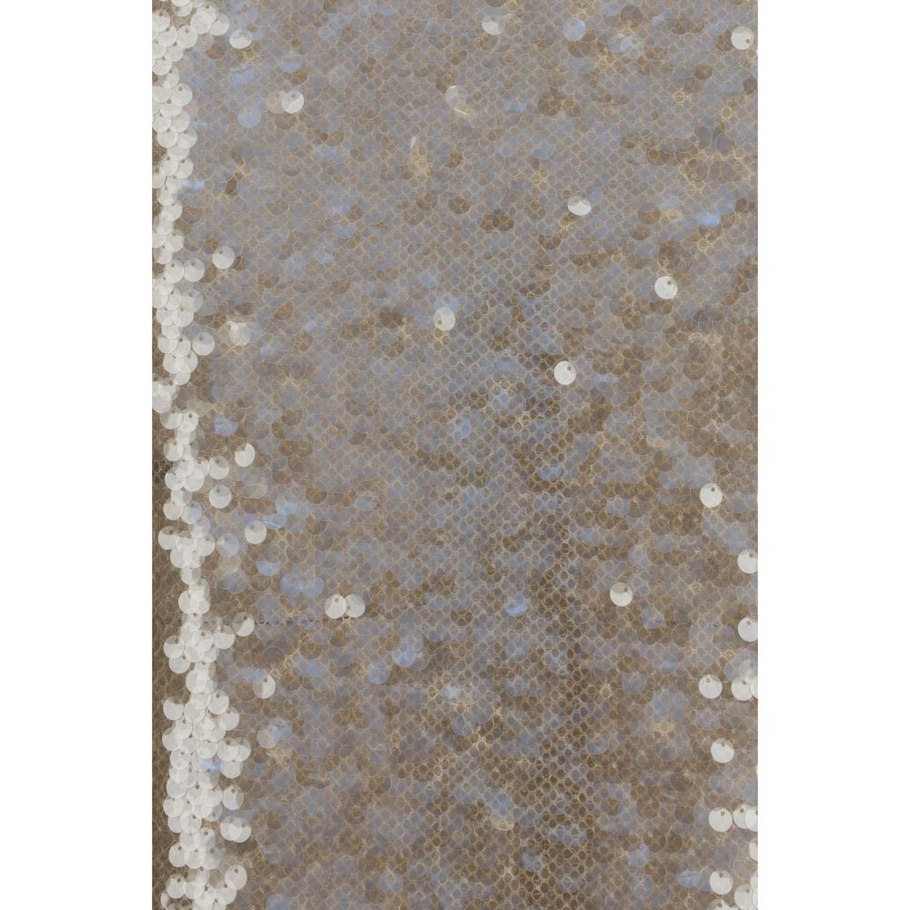 Nissa Gold Nylon Midi Sequin Cocktail Dress IT38 | S