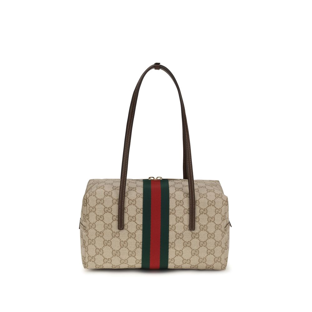 Gucci Beige Medium Boston Melrose Handbag