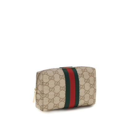 Gucci Beige Canvas Medium GG Beauty Case