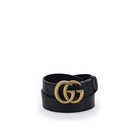 Gucci Black Calf Leather Belt