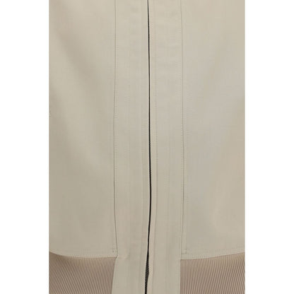Gucci Beige Cotton Zip Bomber Jacket