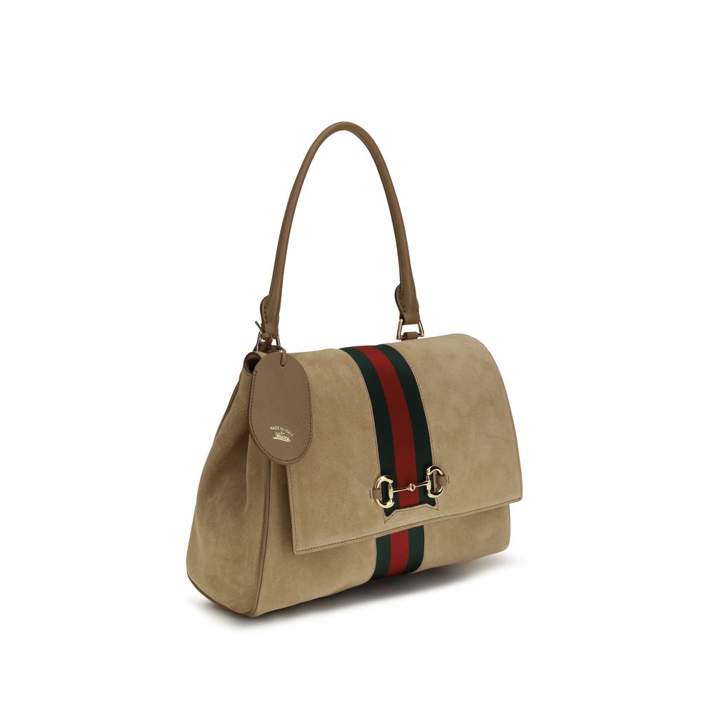 Gucci Beige Calf Leather Medium Paparazzo Handbag