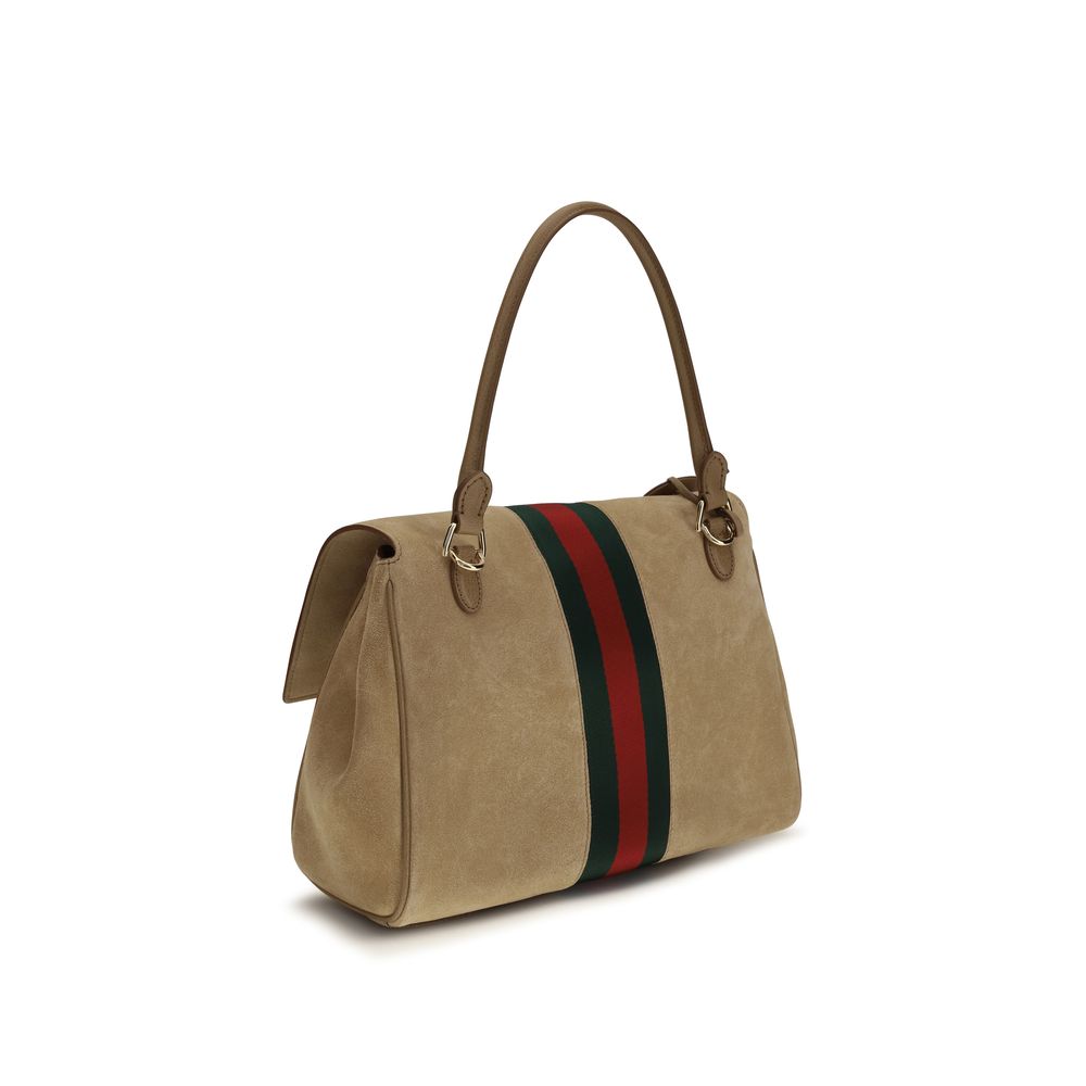 Gucci Beige Calf Leather Medium Paparazzo Handbag