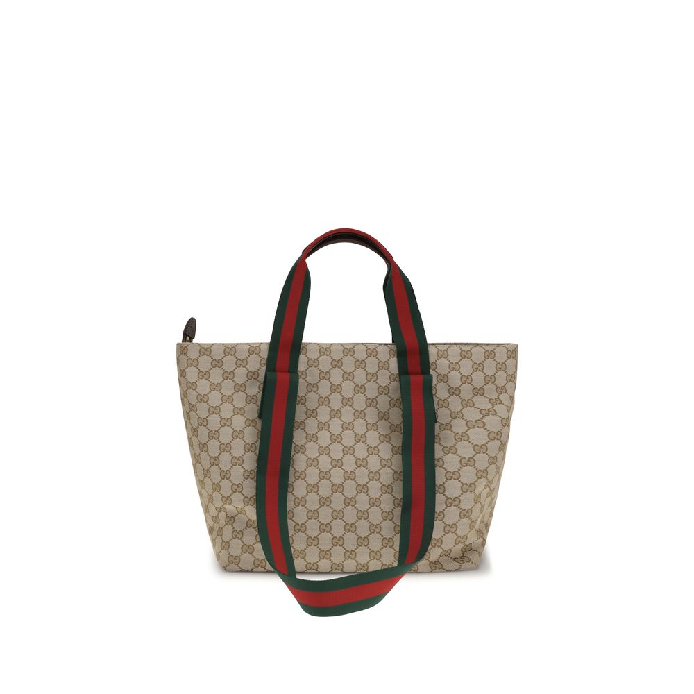 Gucci Beige Small GG Motif Tote Bag