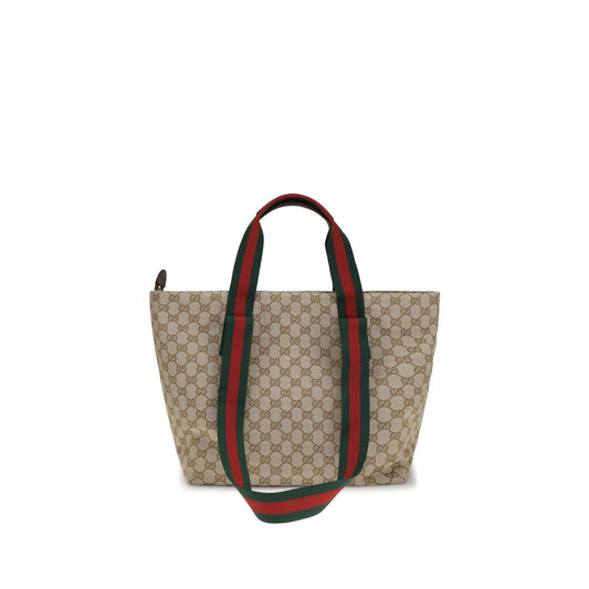 Gucci Beige Small GG Motif Tote Bag