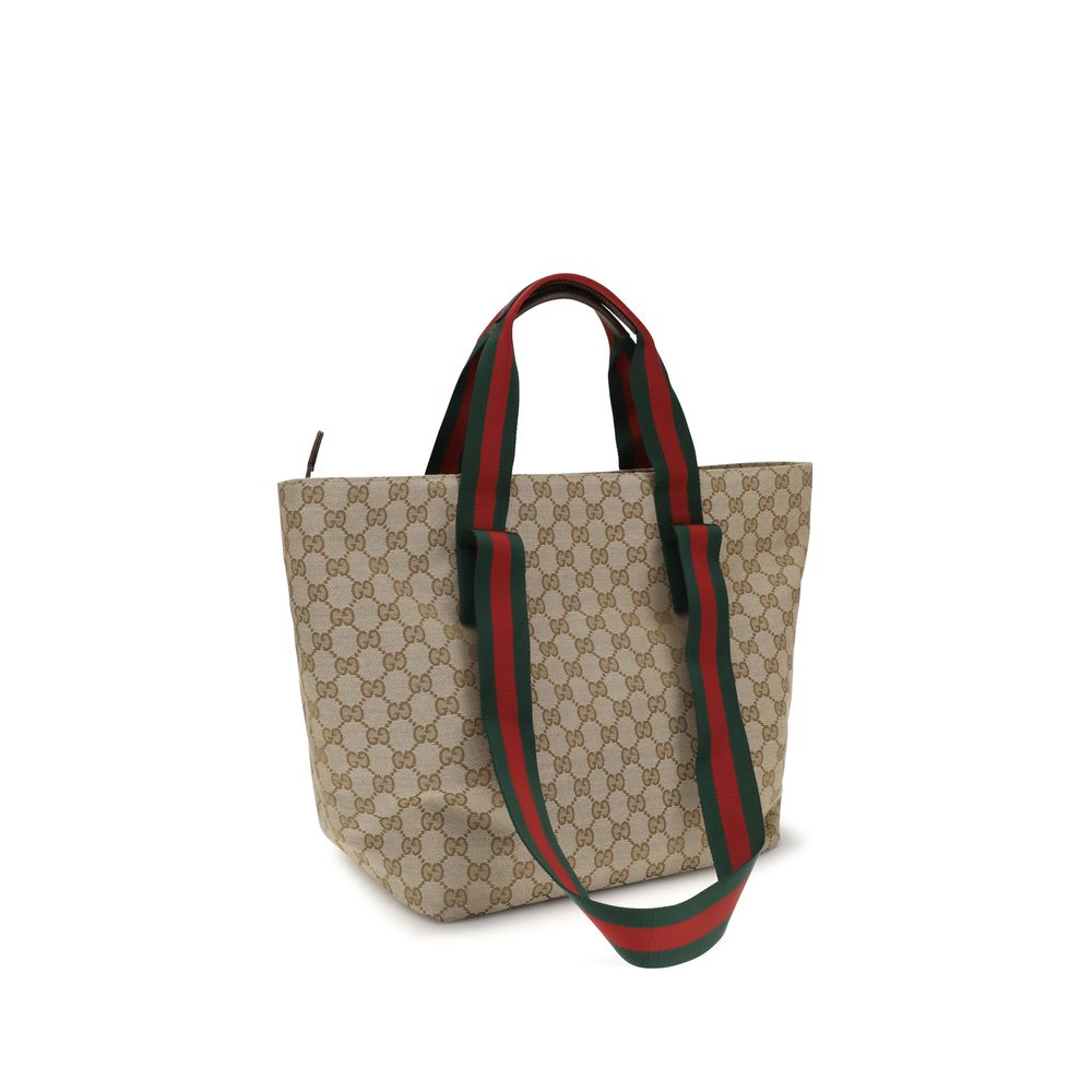 Gucci Beige Small GG Motif Tote Bag