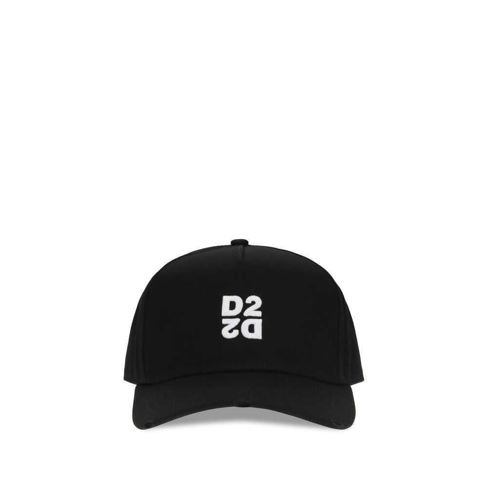 Dsquared² Black Cotton Baseball Hat