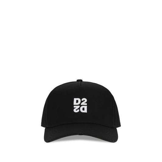Dsquared² Black Cotton Baseball Hat
