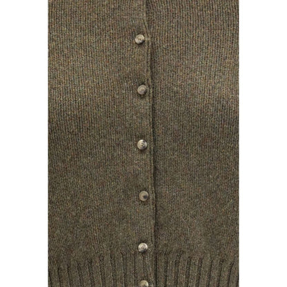 Khaite Bicolor Cashmere Cardigan - Nora Cardigan in Green