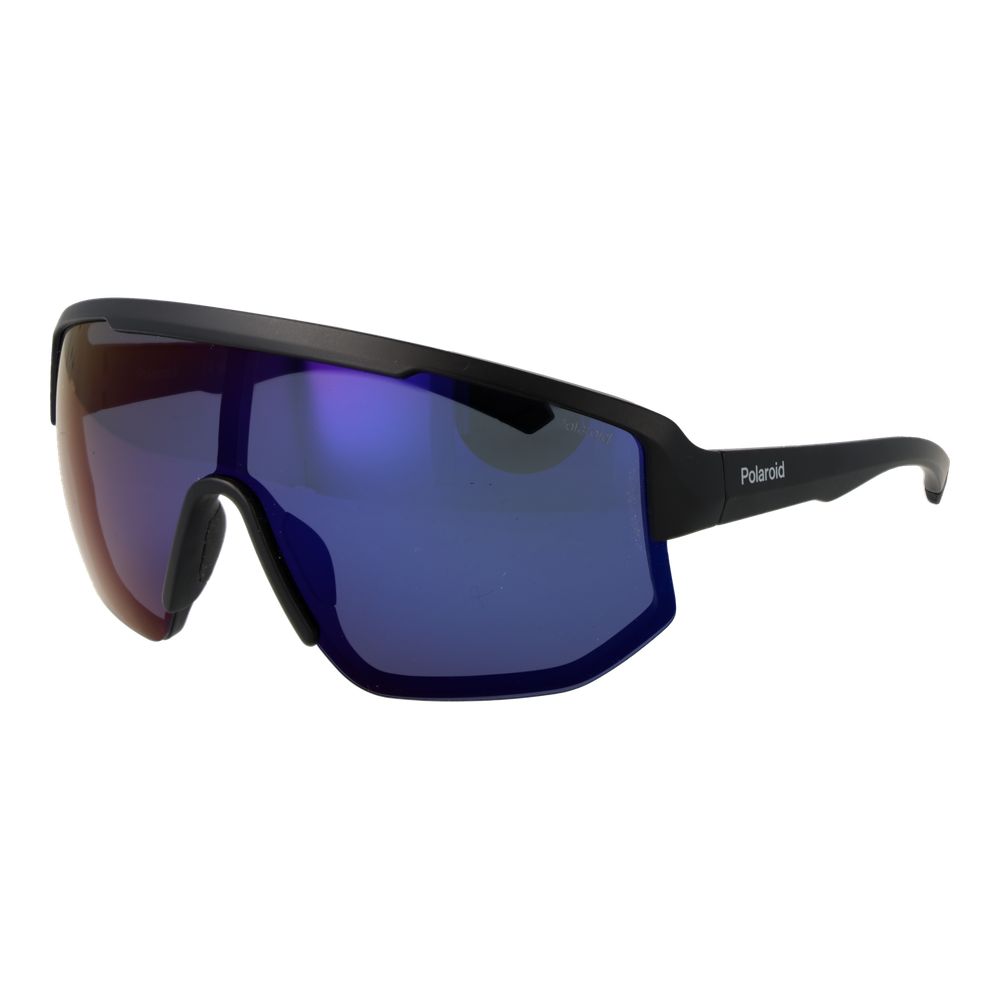 Polaroid Unisex Sunglasses – Black Half-Rim Frame, Grey Polarized Lenses