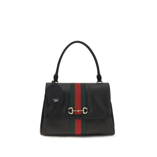 Gucci Black Calf Leather Medium Paparazzo Handbag
