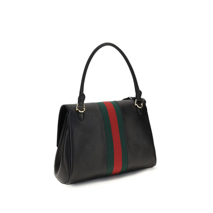 Gucci Black Calf Leather Medium Paparazzo Handbag