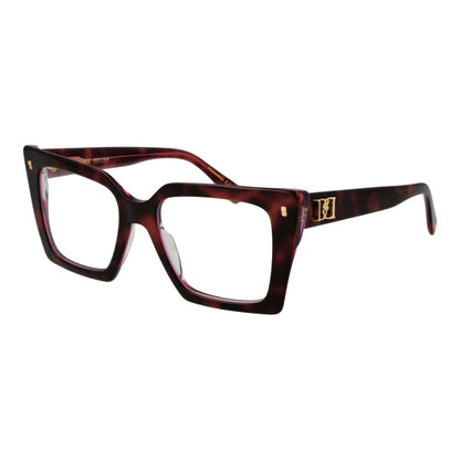 Dsquared² Women’s Optical Glasses – Burgundy Butterfly Frame, 52mm