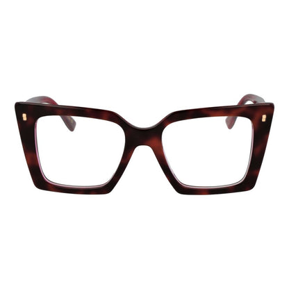 Dsquared² Women’s Optical Glasses – Burgundy Butterfly Frame, 52mm