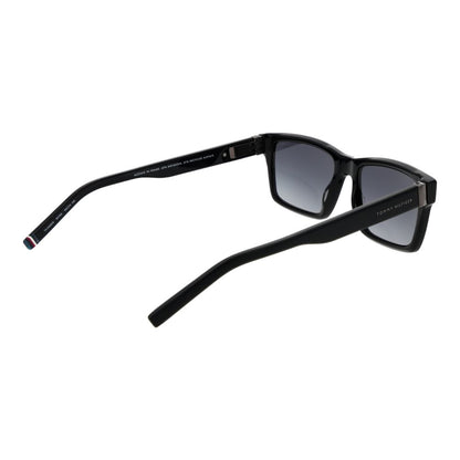 Tommy Hilfiger Men’s Sunglasses – Black Acetate Frame, Grey Gradient Lenses