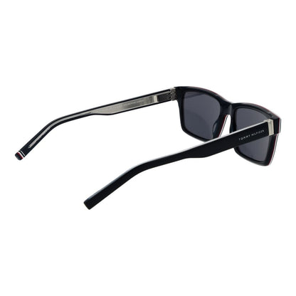 Tommy Hilfiger Men’s Sunglasses – Blue Acetate Frame, Grey Lenses