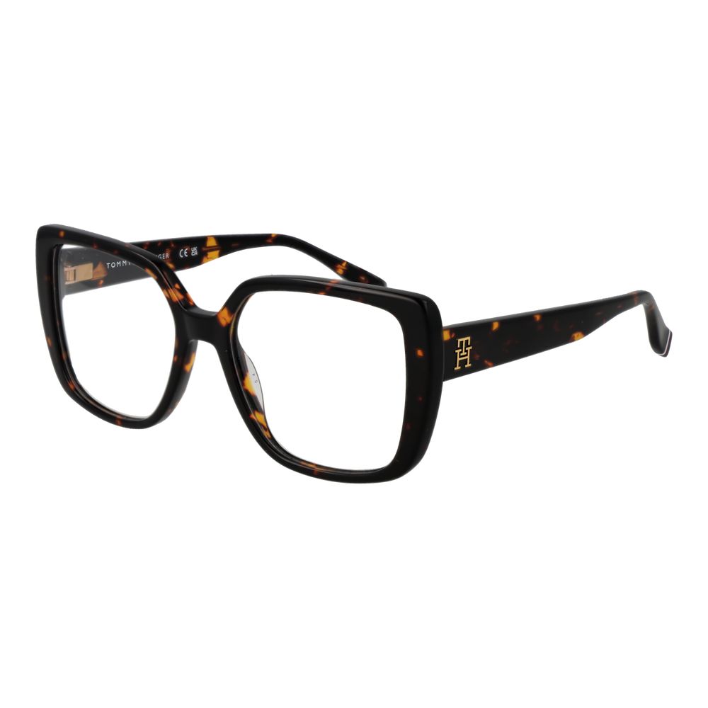 Tommy Hilfiger Women’s Optical Glasses – Brown Butterfly Frame, 53mm