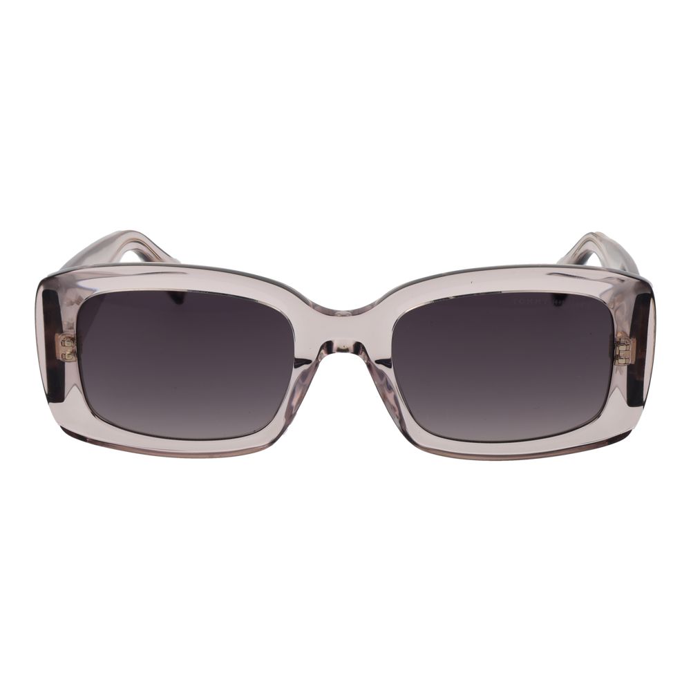 Tommy Hilfiger Women's Pink Acetate Sunglasses – Rose Full-Rim Frame, Purple Gradient Lenses