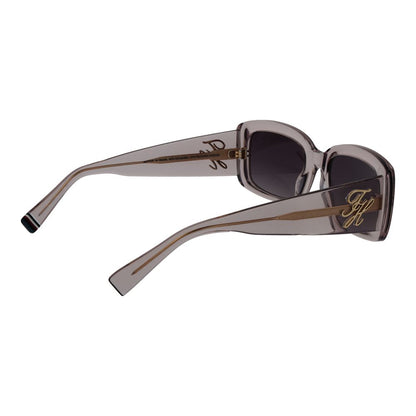 Tommy Hilfiger Women's Pink Acetate Sunglasses – Rose Full-Rim Frame, Purple Gradient Lenses
