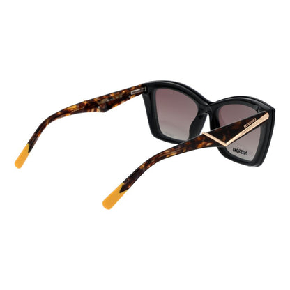 Missoni Women’s Sunglasses – Black Cat Eye Frame, Red Lenses
