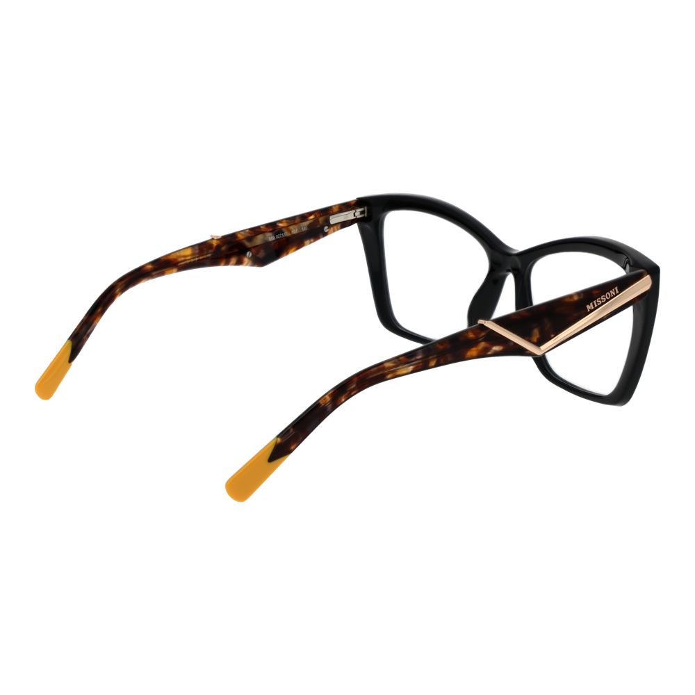 Missoni Women’s Sunglasses – Black Cat Eye Frame, Red Lenses