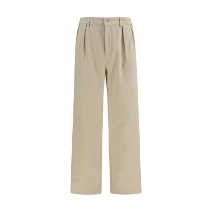 Prada Beige Cotton Straight-Leg Casual Pants
