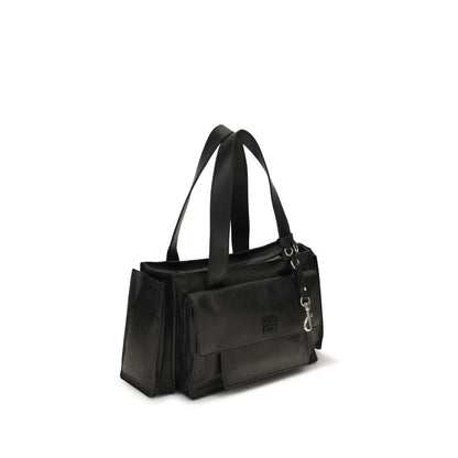 Miu Miu Brown Calf Leather Utilitaire Shoulder Bag