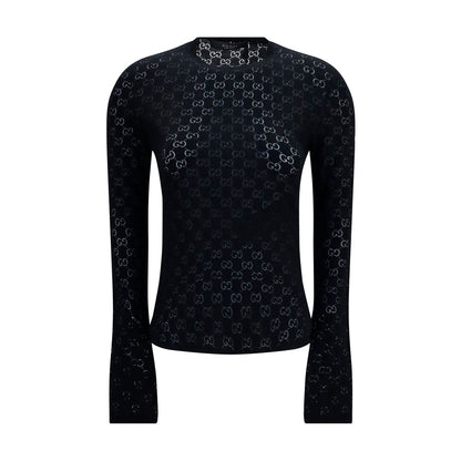 Gucci Black GG Dévoré Cotton T-Shirt