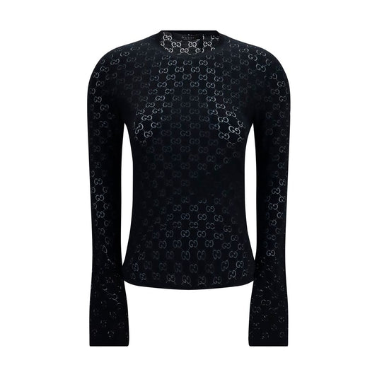 Gucci Black GG Dévoré Cotton T-Shirt