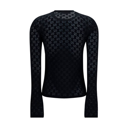 Gucci Black GG Dévoré Cotton T-Shirt