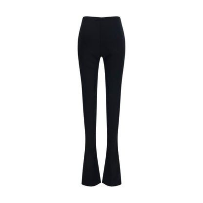 Gucci Black Jersey Crêpe Flared Pants