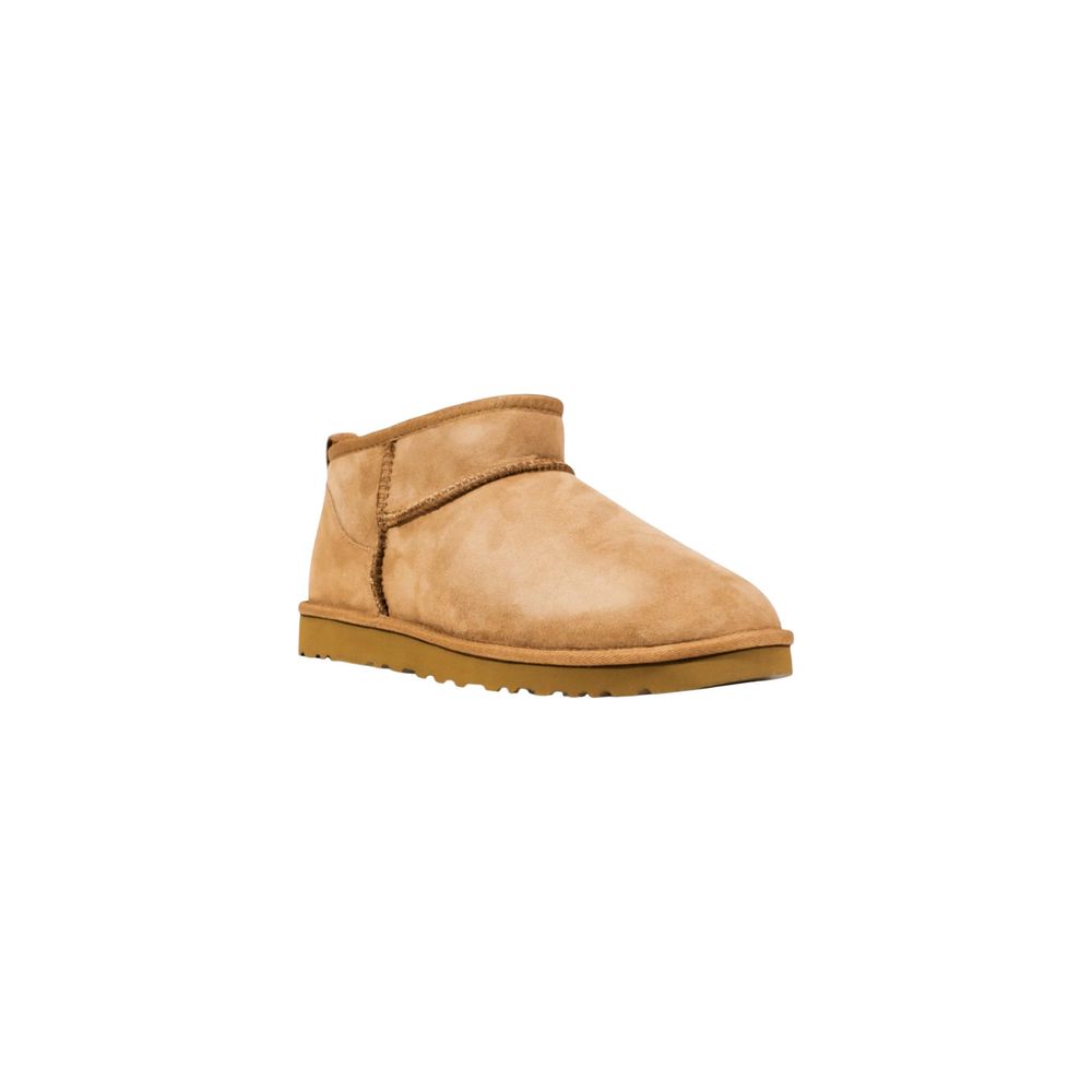 UGG M CLASSIC ULTRA MINI 1137391 Beige Leather Ankle Boots