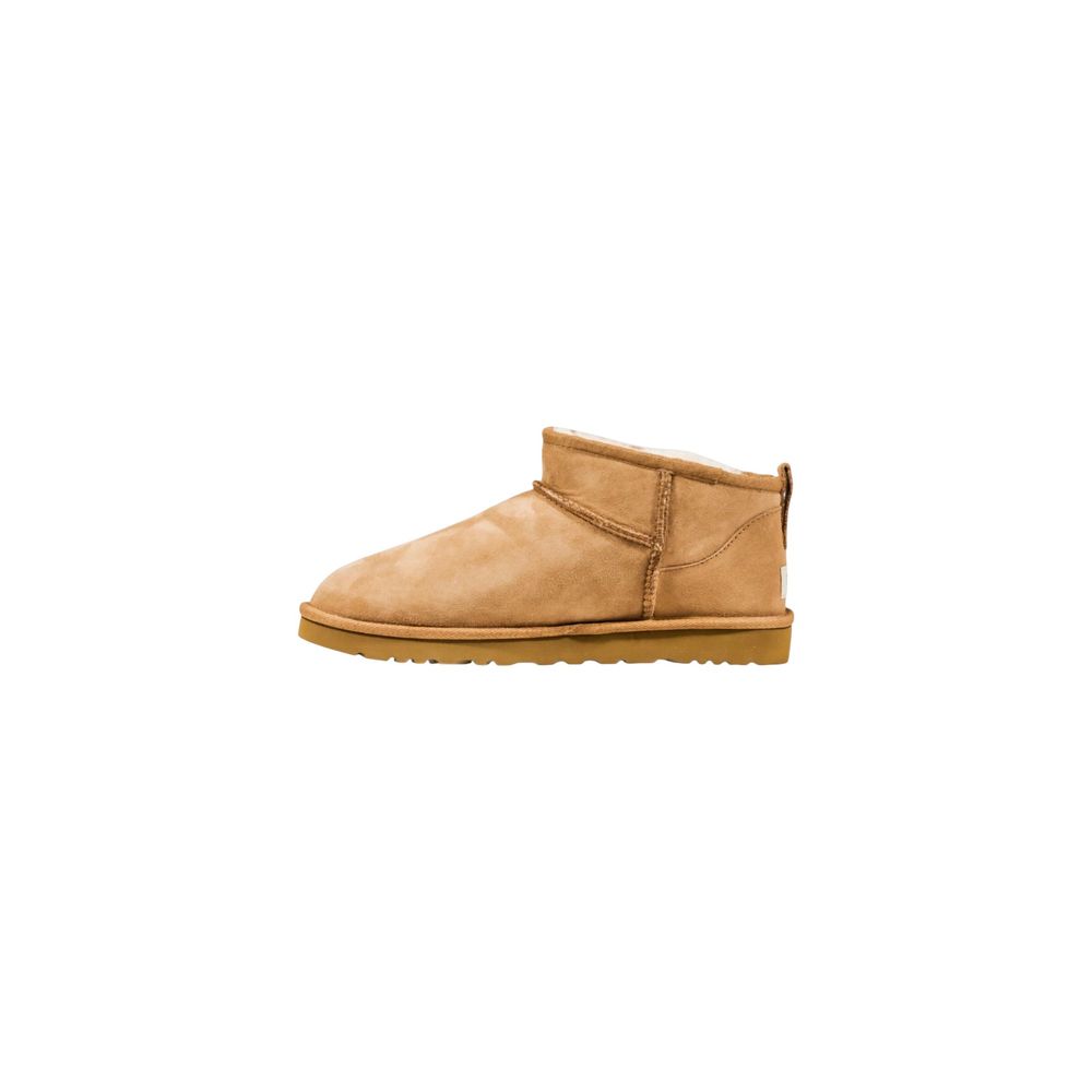 UGG M CLASSIC ULTRA MINI 1137391 Beige Leather Ankle Boots