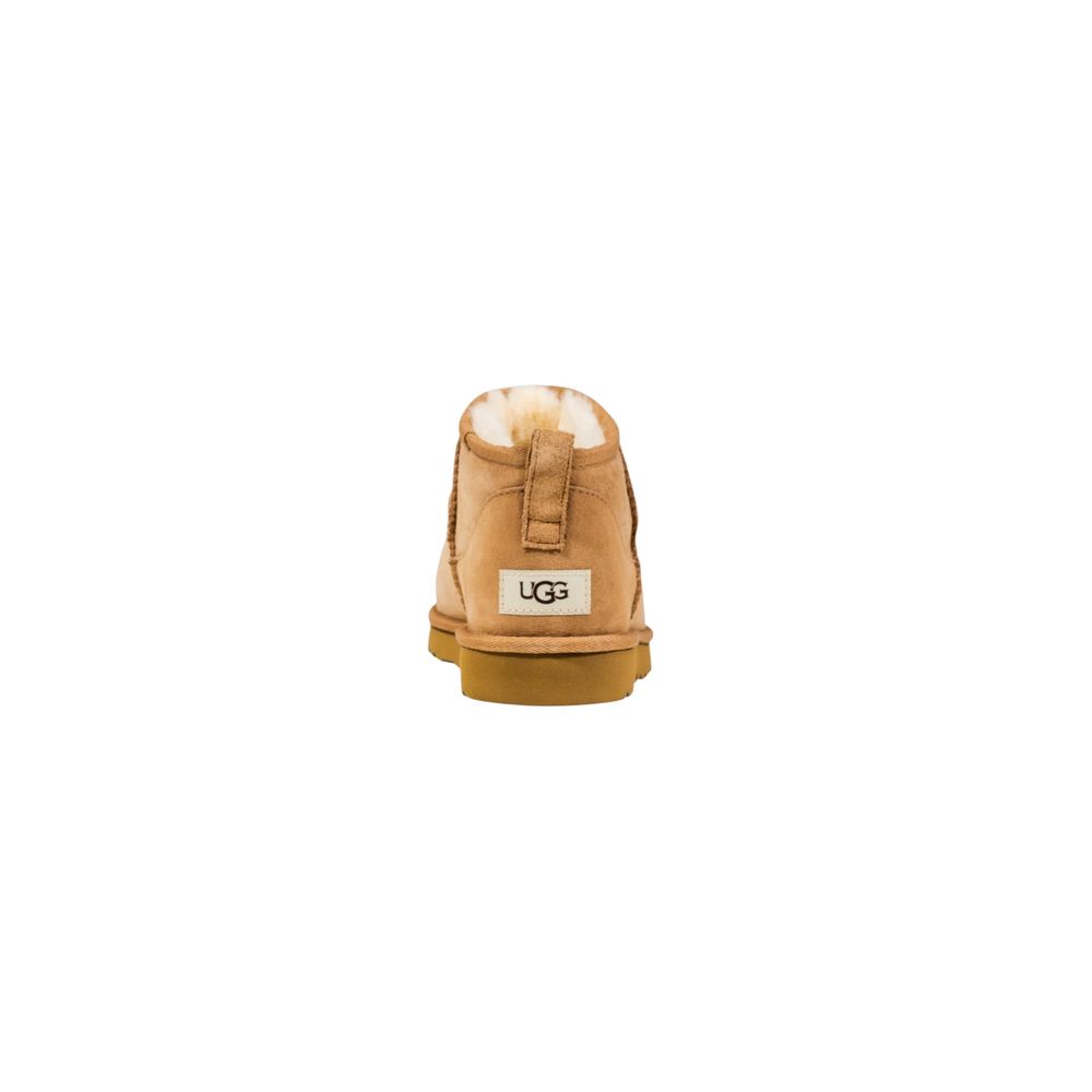 UGG M CLASSIC ULTRA MINI 1137391 Beige Leather Ankle Boots