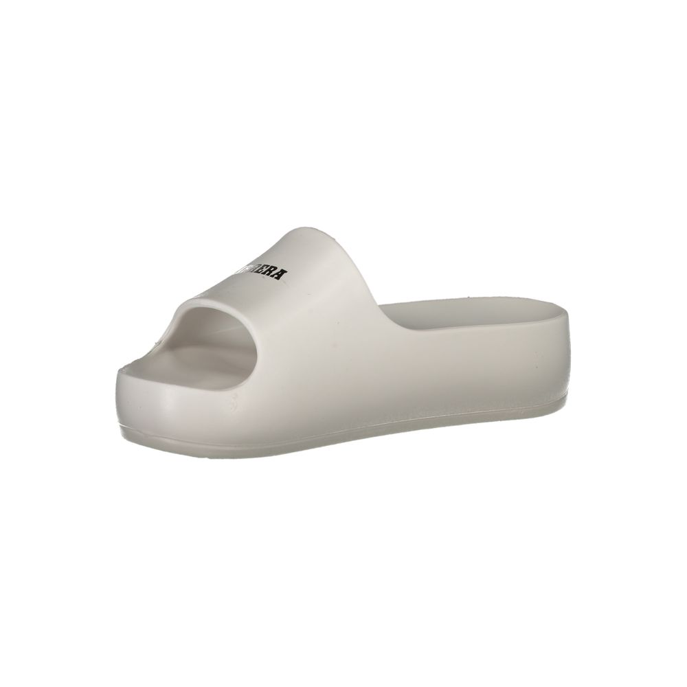 Carrera Bianco Poliuretano Women Slipper - White Platform