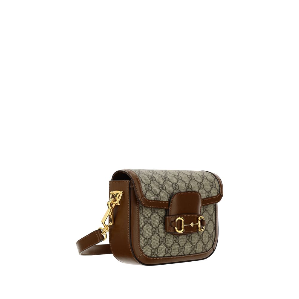 Gucci Brown 1955 Mini Horsebit Shoulder Bag