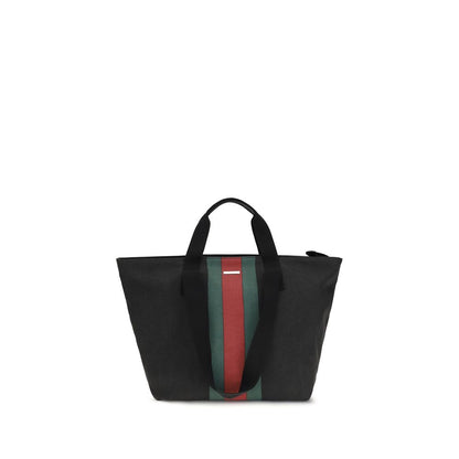 Gucci Black Web Tote Bag